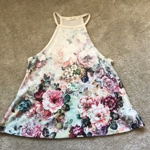 Beautiful, flower halter top
